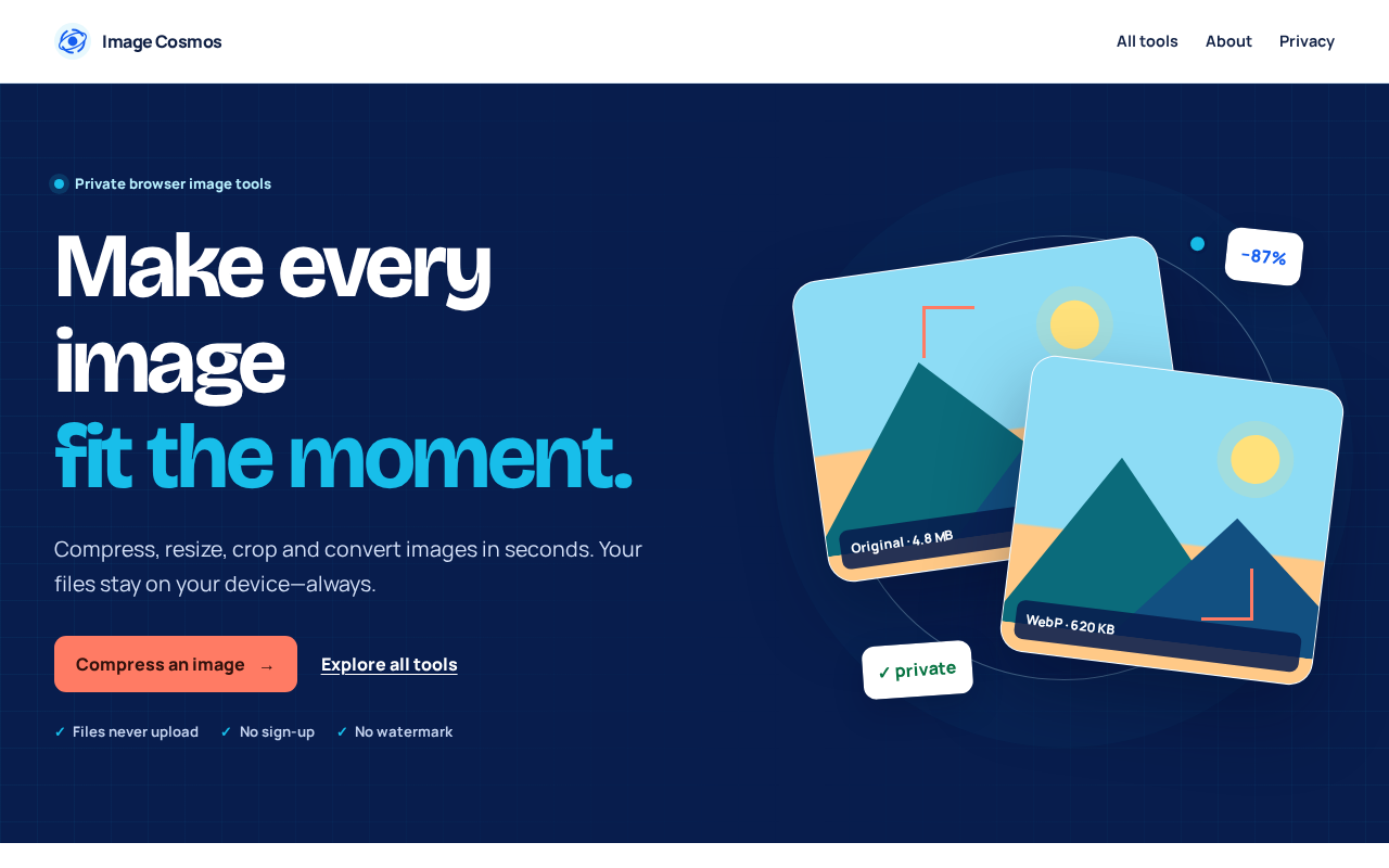 Image Cosmos website